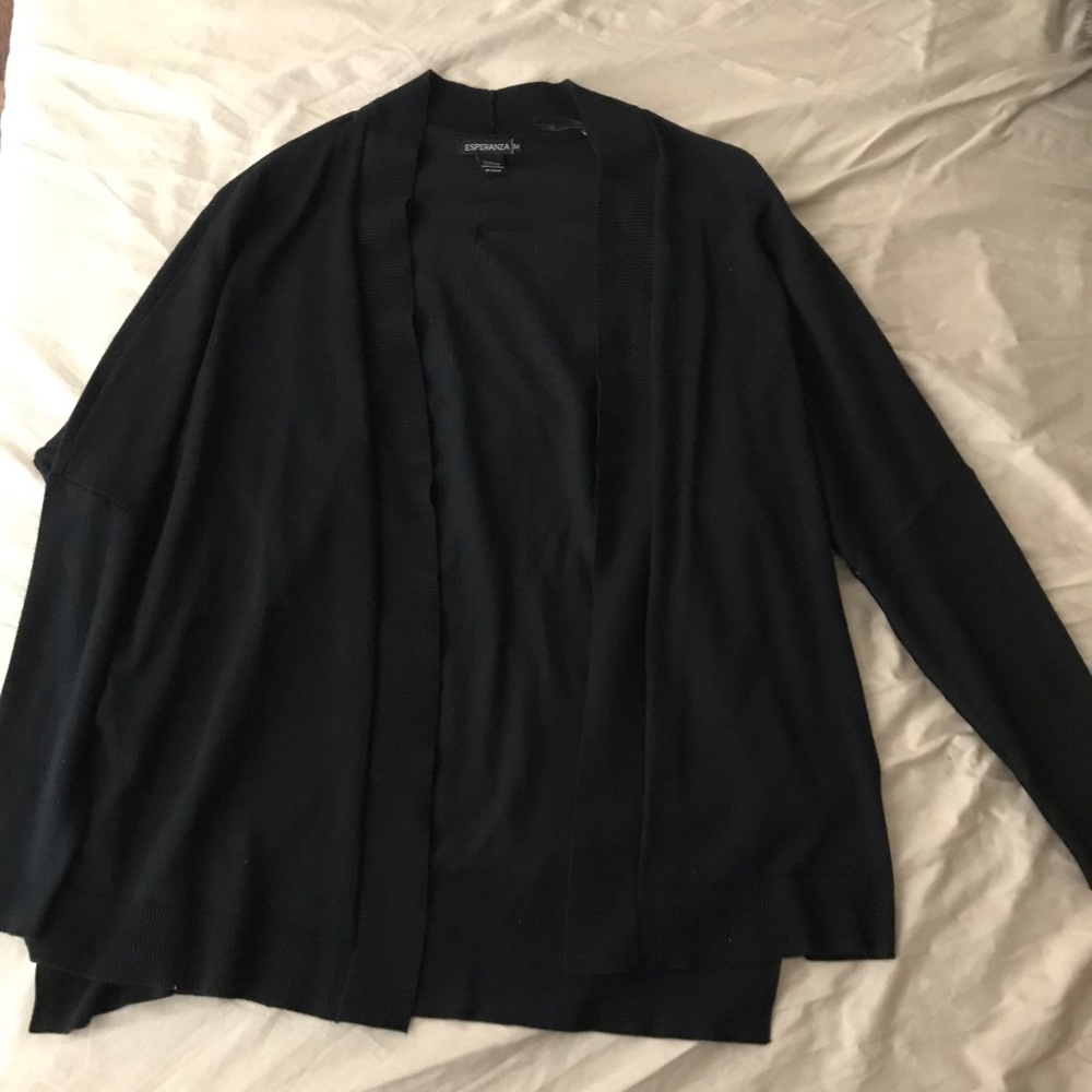 Black slouchy cardigan